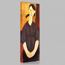 Amedeo Modigliani-Portrait de Paulette Jourdain Stampa su Tela