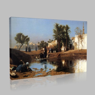 Gérôme-Femmes Fellahs puisant de l'eau Canvas Gérôme-Femmes Fellahs puisant de l'eau Canvas