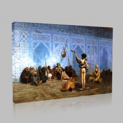 Gérôme-Le Charmeur de Serpents Stampa su Tela