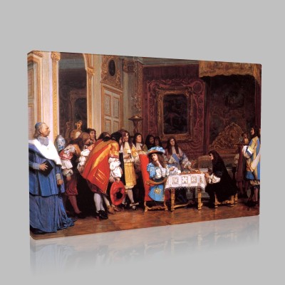 Gérôme-Louis XiV et Molière Canvas