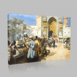 An Open-Air Restaurant Lahore Stampa su Tela