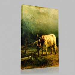Constant Troyon-The Bull Stampa su Tela
