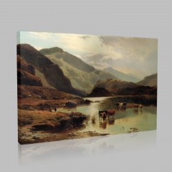 Sydney Richard Percy-On the Mawddach,North Wales Stampa su Tela