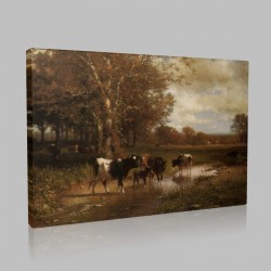 William Hart-1894 Stampa su Tela