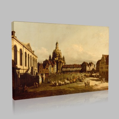 Bellotto-The Neumarkt in Dresden Canvas