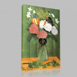 Henri Rousseau-Bunch of flowers Stampa su Tela