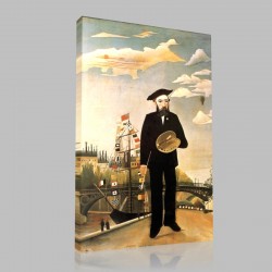 Henri Rousseau-Myself, Portrait-landscape Stampa su Tela