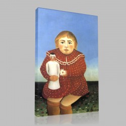 Henri Rousseau-Portrait of child Stampa su Tela