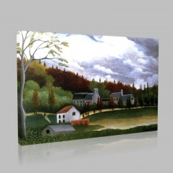 Henri Rousseau-Sight  of the Beaver on Gentilly Stampa su Tela