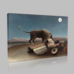 Henri Rousseau-Sleeping Gypsy Stampa su Tela