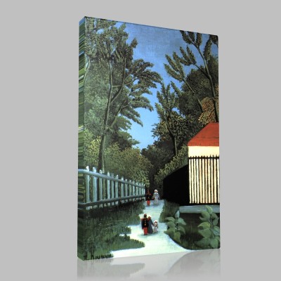Henri Rousseau-Walk with the Montsouris park Canvas