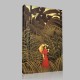 Henri Rousseau-Woman in red in  the forest Canvas