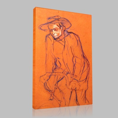 Henri de Toulouse-Bicyclette Canvas Henri de Toulouse-Bicyclette Canvas