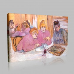 Henri de Toulouse-Ces Dames au Refectoire Stampa su Tela