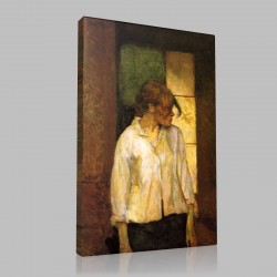 Henri de Toulouse-In Montrouge,Rosa Red Stampa su Tela