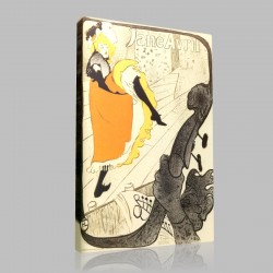 Henri de Toulouse-Jane Avril Affiche Stampa su Tela