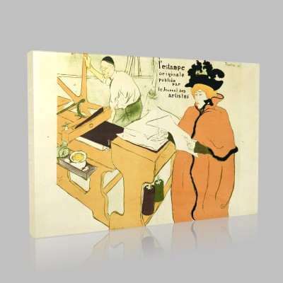 Henri de Toulouse-L'estampe originale publiée par le journal des artistes Canvas Henri de Toulouse-L'estampe originale publiée par le journal des artistes Canvas