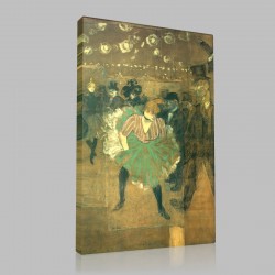 Henri de Toulouse-La Danse au Moulin-Rouge Stampa su Tela