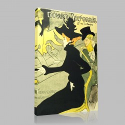 Henri de Toulouse-Le Divan Japonais Stampa su Tela