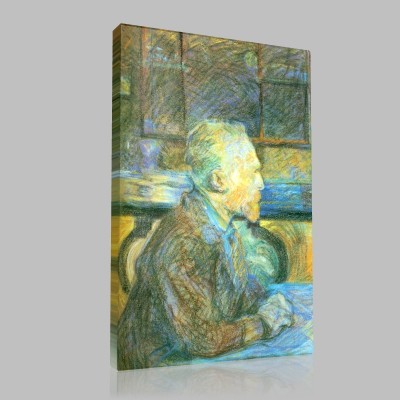 Henri de Toulouse-Portrait de Vincent Van Gogh Canvas Henri de Toulouse-Portrait de Vincent Van Gogh Canvas