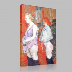 Henri de Toulouse-Rue des Moulins Stampa su Tela