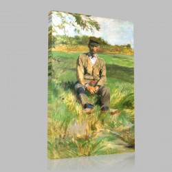 Henri de Toulouse-Un travailleur Celeyran Stampa su Tela