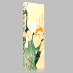 Henri de Toulouse-Yvette Guilbert Saluant le public Stampa su Tela