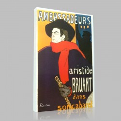 Henri de Toulouse-bruant aux Ambassadeurs Affiche (2) Stampa su Tela