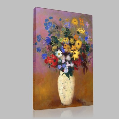 Odilon Redon-Bouquet of Flowers Canvas