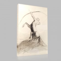 Odilon Redon-Centaur Aiming the Clouds Stampa su Tela