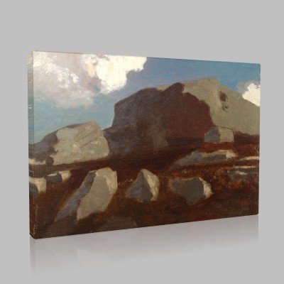 Odilon Redon-Landcape with Rocks,Near Royan Canvas