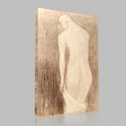 Odilon Redon-Nude Woman Seen from Back Stampa su Tela