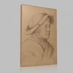 Odilon Redon-Portrait of a Young Men Stampa su Tela