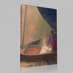 Odilon Redon-The Barque Stampa su Tela