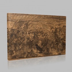 Odilon Redon-The Battle Stampa su Tela