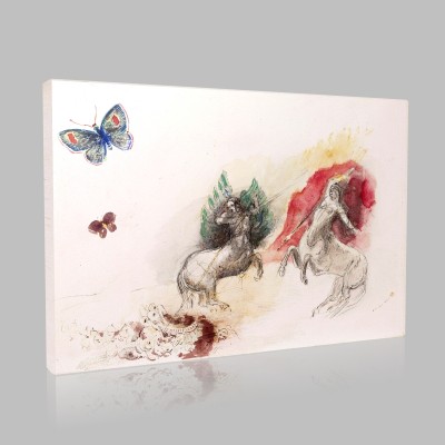 Odilon Redon-The Battle of Centaurs Canvas