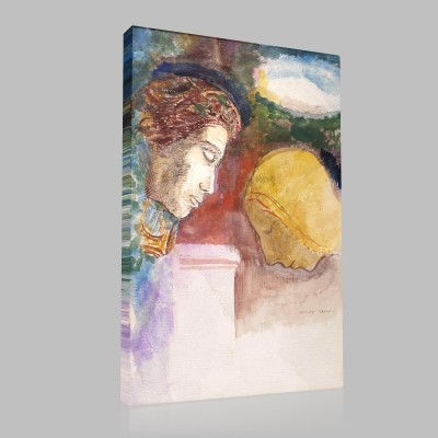 Odilon Redon-The Blessing Stampa su Tela