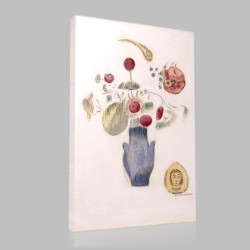 Odilon Redon-The Blue Vase Stampa su Tela