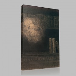 Odilon Redon-The Teeth Stampa su Tela