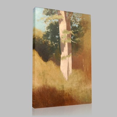 Odilon Redon-Trees in the Blue Sky Stampa su Tela