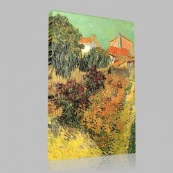 Van Gogh-Cherry Trees Stampa su Tela