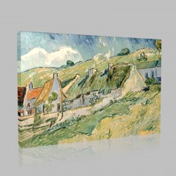 Van Gogh-Cottages Stampa su Tela