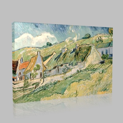 Van Gogh-Cottages Stampa su Tela