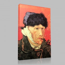 Van Gogh-Self-Portrait with Bandaged Ear Stampa su Tela