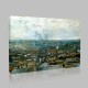 Van Gogh-Sight of Paris taken of Montmartre Canvas