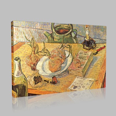 Van Gogh-Still Life with Books Canvas