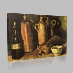 Van Gogh-Still-Life with Bottles Stampa su Tela
