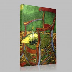 Van Gogh-The Armchair off Gauguin Stampa su Tela