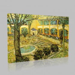 Van Gogh-The Asylum Garden at Arles Stampa su Tela