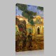 Van Gogh-The Entry of asylum Stampa su Tela